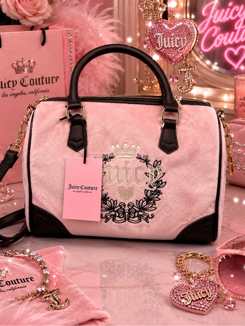 Juicy couture heritage satchel purse